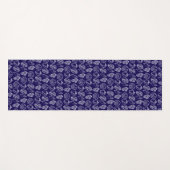 Hand-drawn Seashell Patterned Yoga Mat ヨガマット (正面(横))