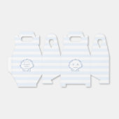 Hand-Drawn Shell Monogram Coastal Wedding フェイバーボックス (折り畳みなし)