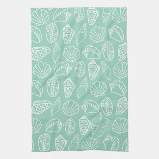 Hand-drawn Shell Patterned Kitchen Towel キッチンタオル