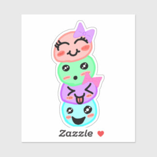 Hand-drawn, Sibling Joy, Emotion Stack, Kids Art,  シール