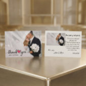 Hand Drawn Sketch Heart Photo Overlay サンキューカード