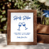 Hand Drawn Spritz Station Bridal Shower Sign