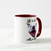 Hand Drawn Staffordshire Bull Terrier Mug マグカップ (正面右)