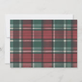 Hand Drawn Tartan Whimsical Happy シーズンカード (裏面)