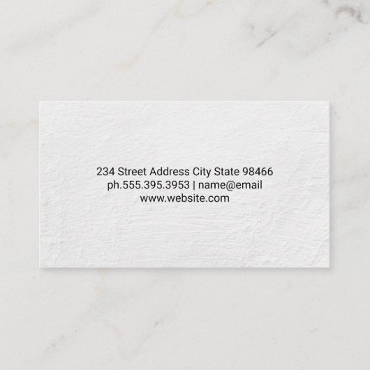 Hand Drawn Teapot and Cup | Tea Leaves 名刺 (裏面)