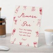 Hand Drawn Thats Amore Bridal Shower Mimosa Bar 台座サイン (インサイチュ)