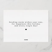 hand drawn Tree Foil Holiday Card Christmas Card 箔シーズンカード (裏面)