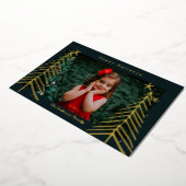 hand drawn Tree Foil Holiday Card Christmas Card 箔シーズンカード (回転した状態)