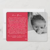 Hand Drawn Tree with Candles Holiday Photo Card シーズンカード (裏面)