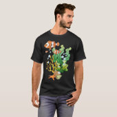 Hand drawn tropical fish on a coral reef tシャツ (正面フル)