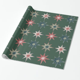 Hand Drawn Twinkle Stars - Holiday Wrapping Paper ラッピングペーパー