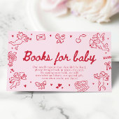 Hand Drawn Valentine Baby Shower Books For Baby エンクロージャーカード