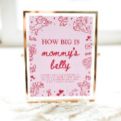 Hand Drawn Valentine How Big Is Mommy's Belly  ポスター