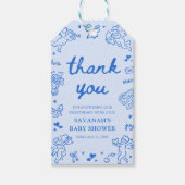 Hand Drawn Valentine Little Sweetheart Baby Shower ギフトタグ (正面)