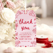 Hand Drawn Valentine Little Sweetheart Baby Shower ギフトタグ
