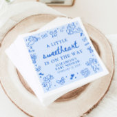 Hand Drawn Valentine Little Sweetheart Baby Shower スタンダードカクテルナプキン