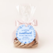 Hand Drawn Valentine Little Sweetheart Baby Shower フェイバータグ