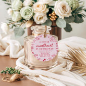 Hand Drawn Valentine Little Sweetheart Baby Shower フェイバータグ