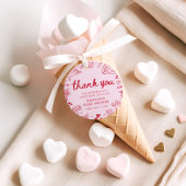 Hand Drawn Valentine Little Sweetheart Baby Shower フェイバータグ