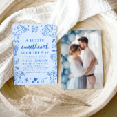 Hand Drawn Valentine Little Sweetheart Baby Shower 招待状