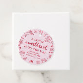 Hand Drawn Valentine Little Sweetheat Baby Shower フェイバータグ (インサイチュ)