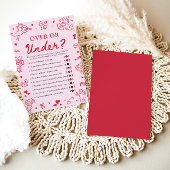 Hand Drawn Valentine Over Or Under Baby Shower 招待状