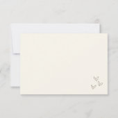  Hand Drawn Vintage Whimsical Wedding 出欠カード (裏面)