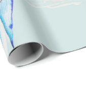 hand drawn watercolor sailboat illustrationsailboa ラッピングペーパー (ロールコーナー)