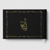 Hand Drawn Wedding Gold ゲストブック (裏面)
