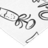 hand drawn wedding marriage bridal toile テーブルクロス (アングル)