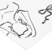 hand drawn wedding marriage engagement proposal テーブルクロス (アングル)