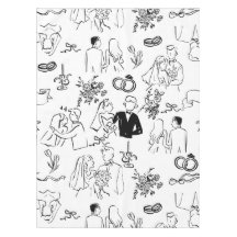 hand drawn wedding marriage engagement proposal