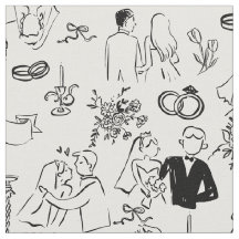 hand drawn wedding marriage engagement proposal
