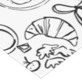 hand drawn wedding marriage vegan vegetarian テーブルクロス (アングル)