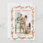 Hand Drawn Whimsical Boho Christmas 5 Photo シーズンカード (正面)