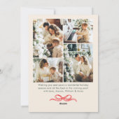 Hand Drawn Whimsical Boho Christmas 5 Photo シーズンカード (裏面)