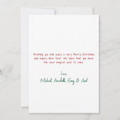 Hand Drawn Whimsical Christmas シーズンカード (裏面)