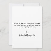 Hand Drawn Whimsical Christmas シーズンカード (裏面)