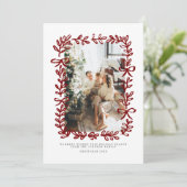 Hand Drawn Whimsical Christmas Family Photo シーズンカード (スタンド正面)