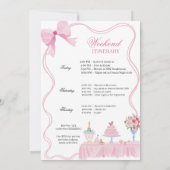 Hand Drawn Whimsical Elegant Wife of the Party Bac 招待状 (裏面)