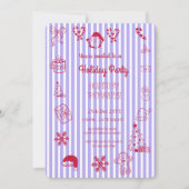 Hand drawn whimsical holiday party 招待状 (正面)