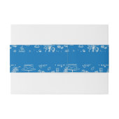 Hand-drawn whimsical line art wedding style 招待状ベリーバンド (裏面例)