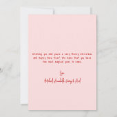 Hand Drawn Whimsical Merry Christmas シーズンカード (裏面)