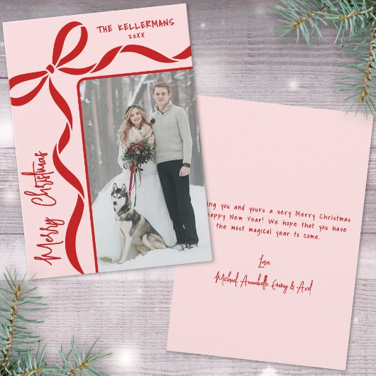 Hand Drawn Whimsical Merry Christmas シーズンカード