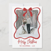 Hand Drawn Whimsical Merry Christmas シーズンカード (正面)