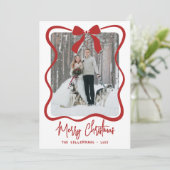 Hand Drawn Whimsical Merry Christmas シーズンカード (スタンド正面)