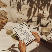 Hand Drawn Whimsical Moon wedding invitation セーブザデート