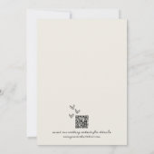 Hand Drawn Whimsical Vintage Wedding 招待状 (裏面)