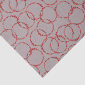 Hand Drawn Winter Berries Wreath Muted Mauve 薄葉紙 (詳細)