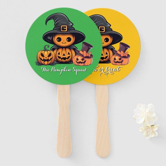 Hand Fan : HALLOWEEN Treat #02 ハンドファン (正面&裏面)